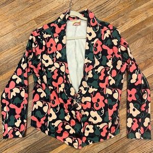 Dazey La super bloom velvet blazer